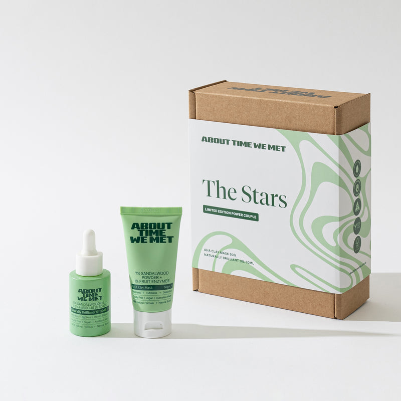 The Stars Limited Edition Duo Set - Face Oil and Clay Mask Gift Set , a perfect valentines gift for him