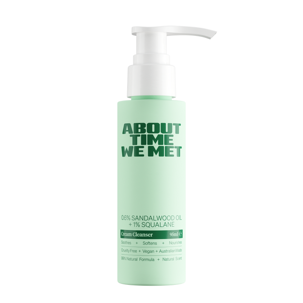 About time we met's cream cleanser 