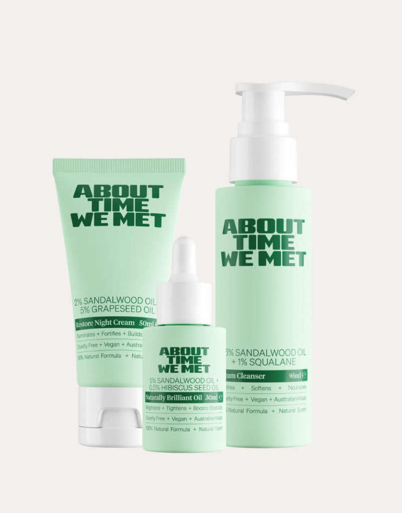 About time we met's three product rock ageing bundle 