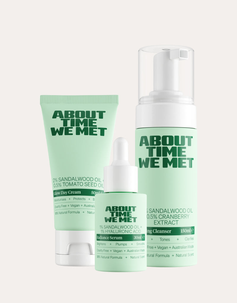 About time we met's three product time to glow trio bundle